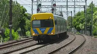 Trains approaching Moorabbin test. 10 bit 5k