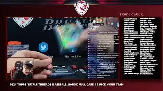 2024 Topps Triple Threads Baseball 10-Box Full Case #2 Pick Your Team