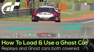 How to Load and Use a Fast Racers Replay and Ghost Car in Grant Turismo 7