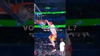 What Happens if an NBA Player plays Volleyball? #shorts #nba #basketball #volleyball #sports