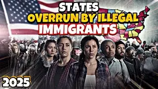 Top 10 States with the Highest Number of Illegal Immigrants in America ( 2025 )