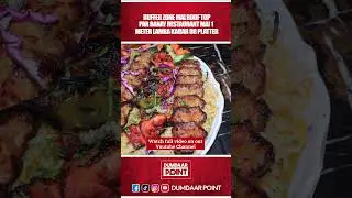 Buffer zone mai top roof par bana khubsurat restaurant jaha par ap ko 1 meter lamba kabab or platter