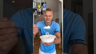 Haaland Turned Mbappé's Gym Into a Powder Storm 😂💨 #shorts  #haaland #mbappe #funny