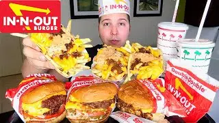 In-N-Out Burger &bull; Animal Style Cheat Day &bull; MUKBANG