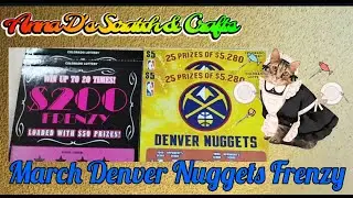 To celebrate March Madness. Denver Nuggets & $200 Frenzy Colorado Scratch Off Tickets
