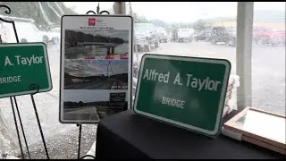 Alfred Taylor Bridge ribbon cutting overview
