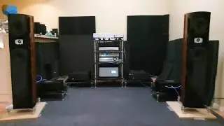 Duntech Senators speakers, Innuos Zen Mk3, Musical Fidelity M8 Monos, Pass Labs X2.5, PS Audio P10.
