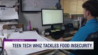 Teen tech whiz tackles food insecurity