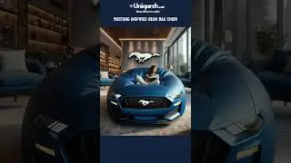 Mustang Inspired Bean Bag Chair #inspiration #automobile #unique #homedecor #uniquecars #viralvideo