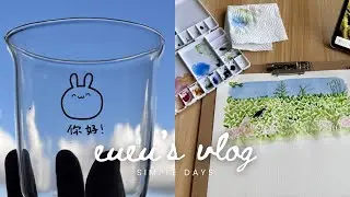 Simple Days: Unboxing My New Glassware, Painting July Calendar, Packing for Asia Art & Craft Fair