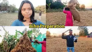 Magh Bihu preparation 2026 🛖