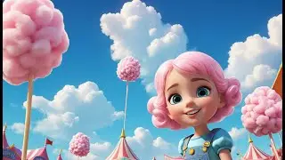 Cotton Candy, Sweet and Light Delight | Vibrant Candy-Themed Nursery Rhyme | Joyful Sing-Along Song