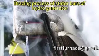Brazing process of stator bars in hydroelectric generator