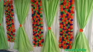 Rasm.e.Ameen Decoration Ideas ||Crep Paper Flower|| Easy handmade flowers||