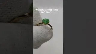 Sortija talla 9 en Esmeraldas y Mica Verde - Ref. 14-C3