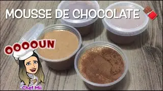 Mousse de Chocolate - Delicioso e fácil de fazer, perfeito pars vender e ter uma renda extra