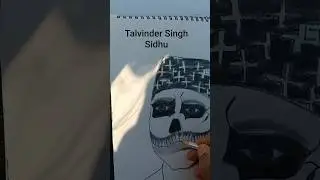 talwinder Singh Sidhu 🥰&hearts;👽 ki drawing #music #trap#shortsfeed #drawingeasy part 3