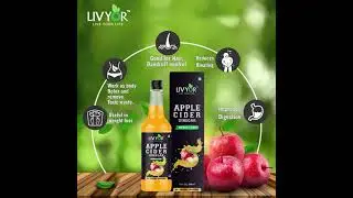 LIVYOR Apple Cider Vinegar- Raw, Unfiltered, Unpasteurized