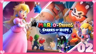 💗 Mario + Rabbids Sparks of Hope (beacon beach) Part 2 - Peach Gameplay 💗