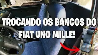 TROCANDO OS BANCOS DO FIAT UNO MILLE, UPGRADE NO MEU UNO !