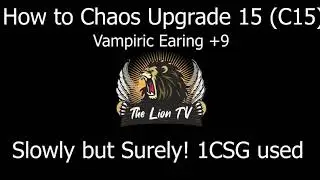 Cabal Online PH - How to Chaos Upgrade +15 Earing (CU15) 1 CHAOS SAFEGUARD ONLY! USED