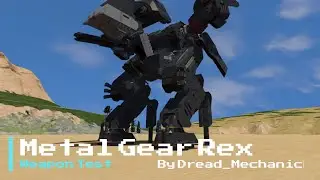 Space Engineers | Metal Gear Rex MK 01 Weapon Test