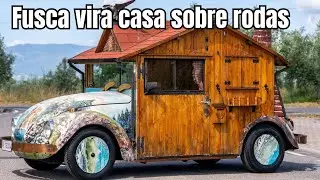 MOTORHOME - FUSCA VIRA CASA SOBRE RODAS