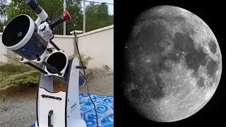 Waxing Gibbous Moon Mosaic using 8