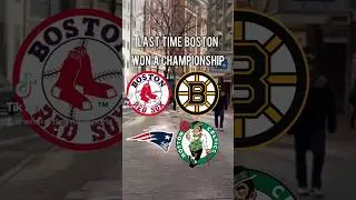 Last Time Boston Won A Championship #boston #sports #fyp