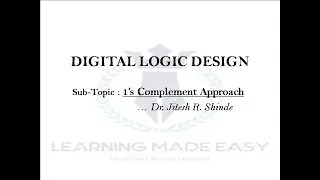 Signed  binary numbers : One's complement  approach