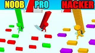 NOOB vs PRO vs HACKER Stair Stack Run