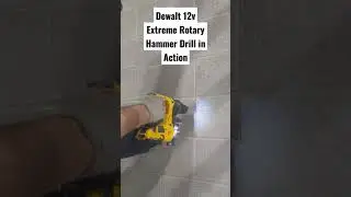 DeWalt 12v Extreme Rotary Hammer Drill in Action