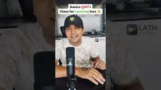 Basics सुधारो🙏 lClass for Learning loss l By Chaman sir l NIT ROURKELA 🔥
