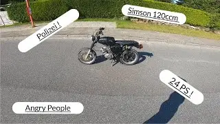 Simson s51 120ccm 24 PS ! ZT 120n stage 2 / Wheelies / Angry People / Polizei / Simson EDIT  !