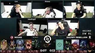 (Dota2) Shopify Rebellion VS nouns - Game 1 Highlights (DPC NA 2023 Tour 3: Division I)