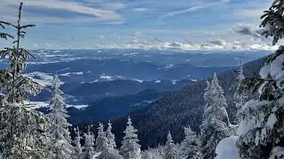 V&acirc;nt puternic şi zăpadă mare &icirc;n Munţii Vlădeasa