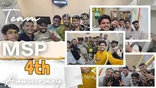 MSP 4th Anniversary Celebration Vlog || Team MSP 10k Celebration || Crazy Ladka New Vlog || MSP 2025