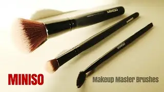 MINISO Makeup Master Brushes Review & Demo!