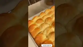 Fresh hot buttery Parker House rolls￼