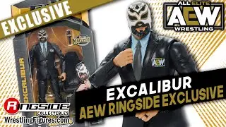 AEW Figure Insider: Excalibur (Announcer) Ringside Exclusive Wrestling Action Figure from Jazwares!