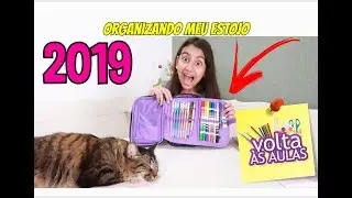 ORGANIZANDO MEU ESTOJO NOVO - MATERIAL ESCOLAR 2019 - Julia Moraes