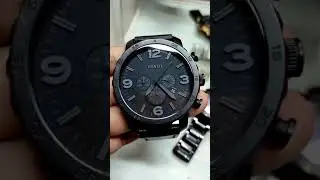 Jam tangan fossil JR 1401  full black #jamtanganpria #jamtanganfossil