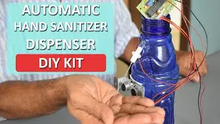 Automatic Hand Sanitizer Dispenser Kit based on Ultrasonic Sensor(DIY)