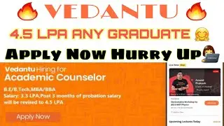Vedantu Recruitment Drive 2020 |Online Job | Fresher Job 2021 | Off Campus Jobs| BE,MBA,BTECH Apply