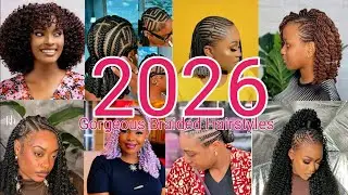 🔥2026 Trending Ghana Weaving Hairstyles// Latest Classy Braids That Turns Head// Beautiful Styles.