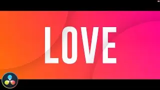 Анимированный текст на цветном фоне — Учебное пособие по DaVinci Resolve