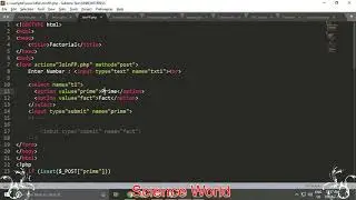 Find Factorial on Select Option In PHP | Select Option For Call Function