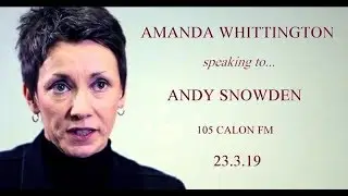 Amanda Whittington Speaking to Andy Snowden