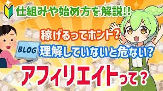 ネットで手軽に稼げるって噂の「アフィリエイト」って何？実は危ないビジネス？｜VOICEVOX解説