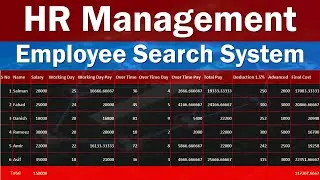 Employee Admin Record in Excel | Employee Directory in Excel | Advanced Excel #exceltutoring